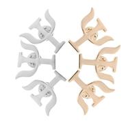 JUMPLAWN 6pcs Psychology Psi Symbol Brooch Pins with Secure Clasp Gold and Silver Alloy Lapel Badges for Backpacks Hats Coats Party Bag Accessories Elegant Pins for Doctors and Nurses