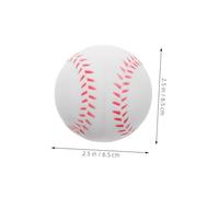 JUMPLAWN 6pcs PU Foam Training Baseballs Soft Indoor Practice Balls for Beginners Lightweight Safe Hitting Sports Set Enhancing Hand Eye Coordination and Reflex Skills