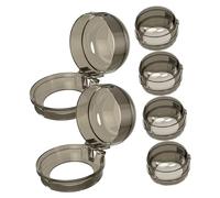 JUMPLAWN 6Pcs Stove Knob Covers for Safety Lock Cover Protection Lock for Gas Oven Stove Durable Practical Safety Prevent Accidental Activation Gas Leakage