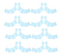 JUMPLAWN 8 Pairs Silicone Webbed Swimming Gloves for Swim Training and Lap Swimming Swim Resistance Hand Paddles with Vibrant Design and Sturdy Material Suitable for Adults