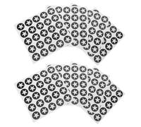 JUMPLAWN 8 Sheets Self Adhesive Pvc Football Helmet Stickers Waterproof Decorative Star Decals for Sports Helmets and Headgear, for Rewarding Achievements and Team Recognition