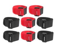 JUMPLAWN 8Pcs Adjustable Nylon Neck Bands for Roosters Flexible Elastic Straps to Reduce Crowing Poultry Neckbands for Quiet Chicken Environment in Two Colors