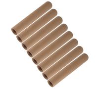 JUMPLAWN 8pcs Craft Cardboard Tubes for Art Students DIY Painting | Kraft Paperboard, Smooth Finish for Colouring, Cutting, Gluing and Wrapping, round Brown Khaki Rolls