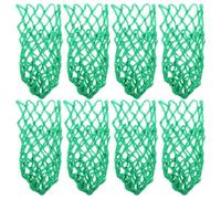 JUMPLAWN 8pcs Green Nylon Billiard Table Pockets Net Bag Mesh Hollow Design Closed End for Club Billiard Tables Competitive Play and Training Sessions