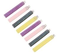 JUMPLAWN 8pcs Professional Nail Dot Pen Five-petal Flower Tip and Dual-ended Design, Lightweight Acrylic and Metal Construction, Glitter Handle for Fingernail Art Creation and DIY Nail