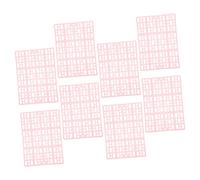 JUMPLAWN 8pcs Rabbit Cage Mats Splicing Non-slip Pads Waterproof Pet Foot Pads Pink Color for Small Animals for Hamsters and Bunnies