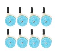 JUMPLAWN 8pcs Silent Replacement Wheels for Walker Swivel Casters Smooth Rolling Detachable Walker Wheels for Home Travel and Wear-Resistant