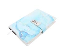 JUMPLAWN A5 Password Notebook with Lock, Creative Sky Blue Lockable Diary Journal for Adults, Small Uv-coated Password Book for Office and Personal Use