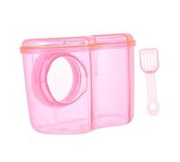 JUMPLAWN Acrylic Hamster Sand Bath Container with Skid Bottom Stylish Pet Bathroom for Animals Easy to Clean and Observe for