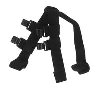 JUMPLAWN Adjustable Black Elastic Headlamp Strap with 4 Plastic Hooks for Security Helmet and Hard Hat, Easy to Clean and Secure Hold, for Inspection Tasks and Outdoor Night Use