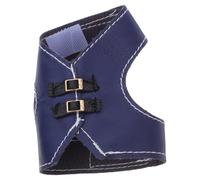 JUMPLAWN Adjustable Vintage Blue Leather Bird Vest M Hen Saddle Apron Parrot Flight Suit and Pet Bird Harness Vest for Small to Medium Soft Lightweight Protective Clothing for Balcony and