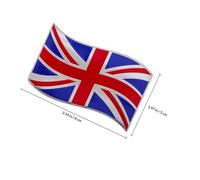 JUMPLAWN Aluminum Flag Car Sticker for Vehicle and Motorcycle Exterior, Decorative and Versatile Use Car Decal with Unique Design and Beautiful Flag Patterns, for Remembrance Day Or