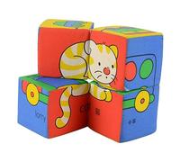 JUMPLAWN Animal Building Blocks Set for Babies Early Educational Cognitive Blocks Sensory Play for Toddlers Age 1-3 for Learning and Development