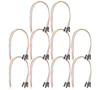 JUMPLAWN Appliance wire adapter 10pcs 4-pin 1 to 4 Plastic+metal electrical connector cable reliable performance for Home Audio Systems and DIY Electronics