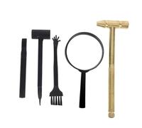 JUMPLAWN Archaeology Tools with Hammer Brush Magnifier Portable Treasure Digging Kit for Stem Science Education Enhances Coordination and Problem Solving Skills