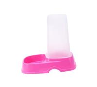 JUMPLAWN Automatic Pet Food Dispenser Rosy Premium Convenient for Busy Pet Parents for Dogs and Cats Reduces Dust Pollution for Stays