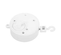 JUMPLAWN Baby Crib Bell Toy Rotating Musical Mobile Motor White for Infant Nursery and Travel Cot Hanging