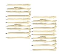 JUMPLAWN Ballpoint Pens with Black Ink Bone-shaped 20pcs Plastic Material, Not Bulky and Fashionable Design Color for Field and Practical Fun Style