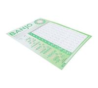 JUMPLAWN Banjo Book with Portable Banjo Chord Poster for Learning on Coated Paper for Beginners Studying Music Theory