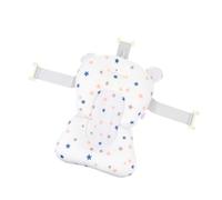 JUMPLAWN Bath Seat Baby Bath Lounger with Anti-Slip Cotton Fabric and Soft Particles Mesh Comfort and Safety