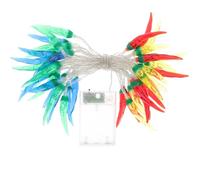 JUMPLAWN Battery Powered Pepper String Lights with 40 LEDs, Assorted Colour Plastic Novelty String Lights with Cable, to Create A Fun and Warm Atmosphere for Christmas and Parties