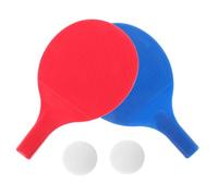JUMPLAWN Beginner Table Tennis Racket Lightweight Plastic Paddle with Balls for Outdoor Practice Training Exercise Kit