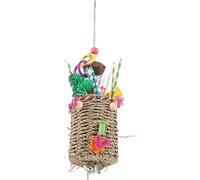 JUMPLAWN Bird Hanging Chew for Parrots Fun Shredding for Birds Interactive Pet for Birdcage Engaging Chewing Plaything for Budgies and Parakeets
