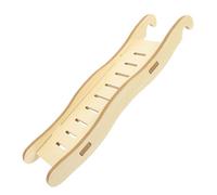 JUMPLAWN Bite-resistant Wood Hamster Ladder for Cage with Platform Natural Climbing Staircase for Small Pets Fun Exercise and Play Accessory for Hamsters and Chinchillas