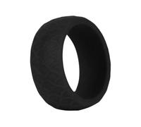 JUMPLAWN Black Silicone Finger Ring Slip Fish Scale Texture Outdoor Sports Ring for Fishing and Exercise Flexible Replacement Band for Comfortable Wear