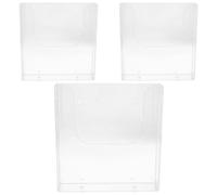 JUMPLAWN Brochure Holder Display 3pcs Wall Mounted Acrylic for A4 and A5