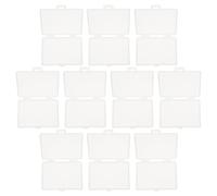 JUMPLAWN Business Card Storage Boxes Card Storage Case Abs 10pcs Multi-function and Convenient Battery Box for Lightweight Design Back to School and Household Use