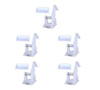 JUMPLAWN Cabinet Locks Child Safety Drawer Locks for Babies White No Screw Installation 5pcs Set Safety Proofing for Kitchen and Home