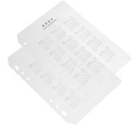 JUMPLAWN Calendar Binder dividers Convenient Binder dividers 2pcs PP Transparent Frosted Separator Panel for journals and notebooks for organizing Plans and tasks