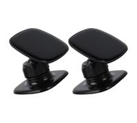 JUMPLAWN Car Phone Holder and On-board Navigator Holder, 2pcs Black Phone Stands for Car Dashboard, Universal Rotation Design, Firmly Hold Smartphones