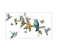 JUMPLAWN Chic Butterfly Tree Branch Wall Sticker in Assorted Colour PVC Material, Easy to Apply and Practical Decorative Wall Decal for Living Room and Closet Unique Wallpaper