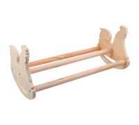 JUMPLAWN Chicken Perch Rack Reliable Wooden Standing Holder Natural Texture Sturdy Design Easy to Clean Suitable for Pet Chicken Outdoor Use