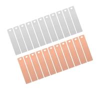 JUMPLAWN Copper and Zinc Strips High Efficiency Energy Conversion 30 Pairs for DIY Fruit Battery Reusable Zinc and Copper Anode Plates for Scientific Experiments and Electronic Projects