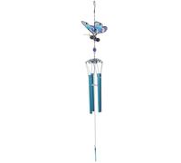 JUMPLAWN Creative Bee Ornaments Wind Chime Classic Design with Delicate Wind Bell, Garden Hanging Bee Decoration Made of Iron, Glass and Aluminum for Home and Garden Outdoor