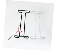 JUMPLAWN Creative European Style Iron Art Wine Glass Holder Single Row Hanging Rack for Home Bar Kitchen Cabinet Space Saving Stemware Organizer White