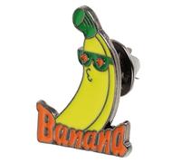 JUMPLAWN Cute Cartoon Fruit Enamel Pin Badges Featuring a Yellow Banana Design, Made from Alloy Material, Resistant to Deformation and Decorative, for Jackets and Backpacks during Banana
