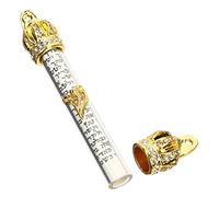 JUMPLAWN Delicate Metal Mezuzah with Scroll Included Lightweight Religious Door Hanging Ornament with Design for Easy Installation Suitable for Jewish Home Blessing and Catholic Decorative