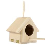 JUMPLAWN Delicate Wooden Bird Nest Decoration for Home Garden Random Color Adornment for Parties Offices and DIY Micro Landscapes