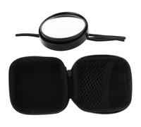 JUMPLAWN Diving Rearview Mirror, Scuba Safety Accessory, round ABS Glass Convex Mirror, Black, Elastic Rope, Wide View, for Scuba Divers, Marine Activities and Cave Diving