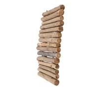 JUMPLAWN Diy Wooden Stick Reptile Hideout Tortoise House Hide Cave for Geckos Terrarium Accessory