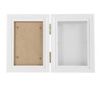 JUMPLAWN Dog Claw Print Frame Pet Commemorative Picture Frame Store Pet Foot Prints Display Photo Exquisitely Crafted Premium Wood Material Multi-grid Design Tabletop Wall Decor