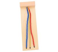 JUMPLAWN Educational Toys for Boys and Girls Wooden Braiding Practice Board Learning Toy Tools Pretend Play