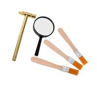 JUMPLAWN Excavation Tool Set for Boys and Complete Archaeology Dig Kit with Hammer Brushes Magnifier Construction for Interactive Stem Play and Educational Digging Activities