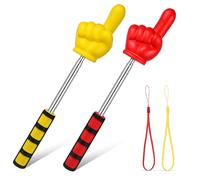 JUMPLAWN Finger Pointer Sticks 2pcs Retractable Design with Soft Grip for Classroom Teaching and Business Use