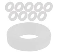 JUMPLAWN Freezer Door Pivot Washer 10pcs White Plastic Replacement for Upright Fridge and Refrigerator with Simple Installation and Smooth Operation