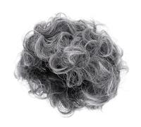 JUMPLAWN Grey Grandma Wig for Women Realistic Artificial Silk Old Lady Wig for Stage Performance Carnival Photo Taking for Women with Detailed Appealing Look